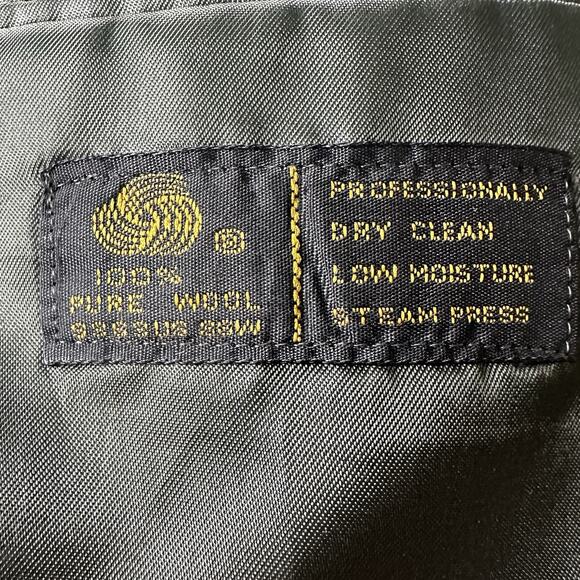 Albert Nipon Men 52R Double breasted Dark Olive Blazer Sport Coat - Picture 15 of 16